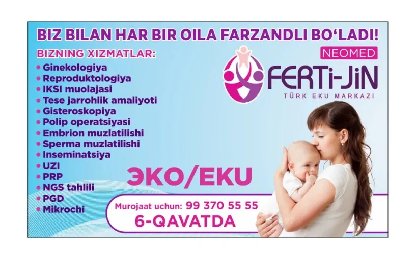 Slayder fotosurati: Ferti-Jin Turk EKU Markazi (Shayxontohur filiali)