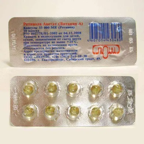 RETINOL kapsulalar