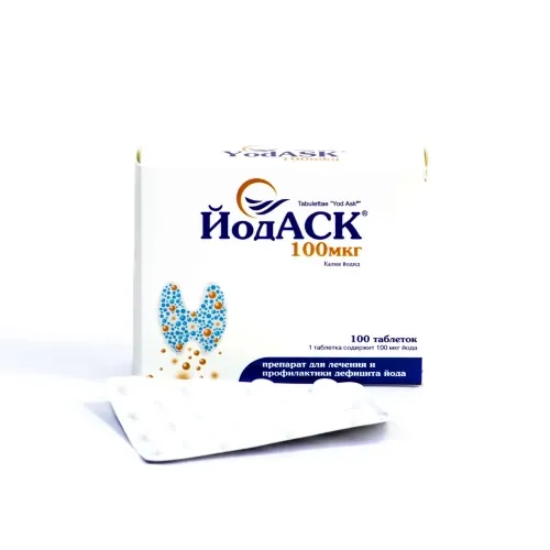 YOD ASK tabletkalari 100mkg N100