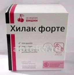 ХИЛАК ФОРТЕ капли для приема внутрь со вкусом вишни 1,1мл N30