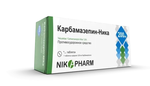 КАРБАМАЗЕПИН НИКА таблетки 200мг N10