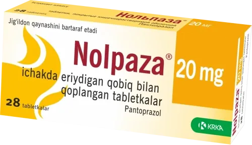 NOLPAZA tabletkalari 20mg N14
