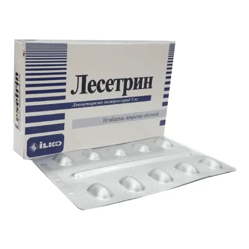 ЛЕСЕТРИН таблетки 5мг N10