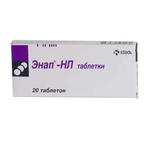 ЭНАП HL таблетки 10мг/12,5мг N20