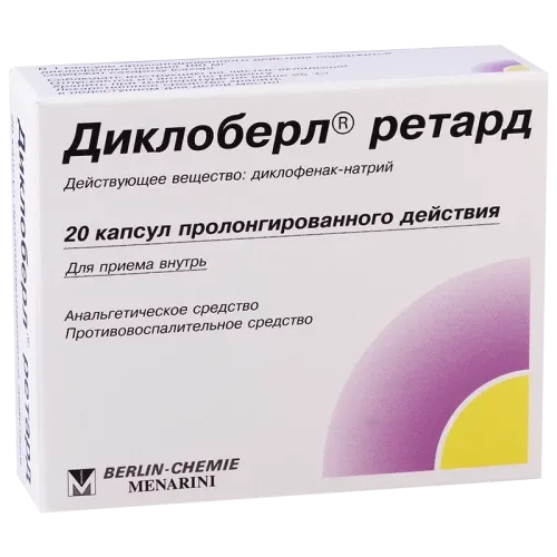 DIKLOBERL RETARD kapsulalar  100mg N20