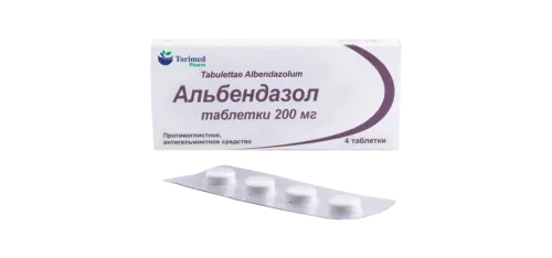 АЛЬБЕНДАЗОЛ таблетки 200мг N10
