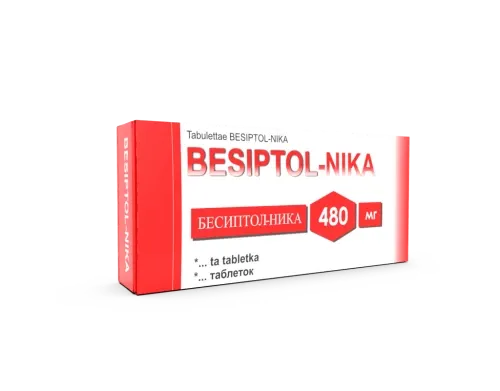 БЕСИПТОЛ НИКА таблетки 480мг N10
