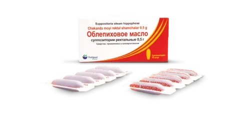 OBLEPIXOVOE MASLO rektal suppozitorialar 0,5g N10