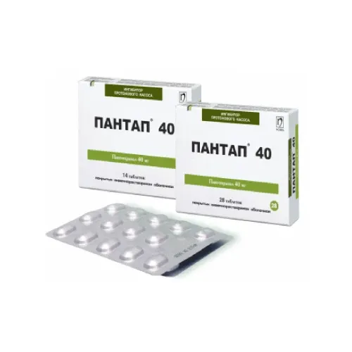 ПАНТАП таблетки 40мг N14