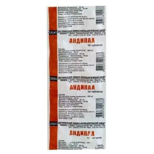 ANDIPAL tabletkalari N10
