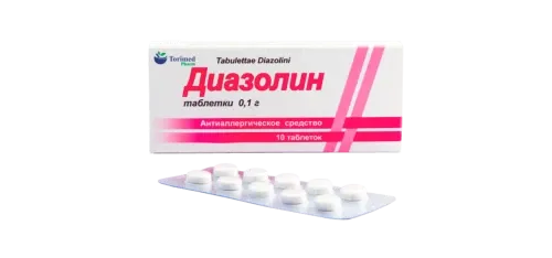 DIAZOLIN tabletkalari 0,1g N10