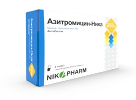 AZITROMISIN NIKA kapsulalar  250mg N6