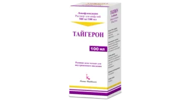 ТАЙГЕРОН раствор для инфузий 100мл 500мг/100мл