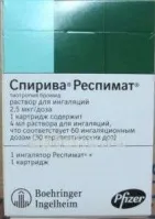 СПИРИВА РЕСПИМАТ раствор для ингаляций 4мл 2,5МКГ