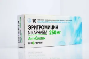 ERITROMISIN tabletkalari 250mg N10