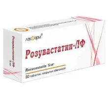 РОЗУВАСТАТИН ЛФ таблетки 5мг N30