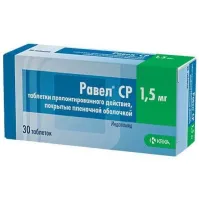 РАВЕЛ СР таблетки 1,5мг N60