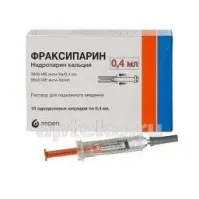 ФРАКСИПАРИН раствор 0,4мл 9500МЕ/МЛ N10