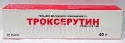 ТРОКСЕРУТИН гель 40г 2%