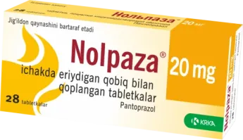 NOLPAZA tabletkalari 20mg N14