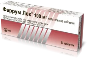 FERRUM LEK tabletkalari 100mg N30