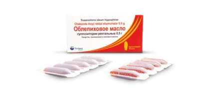 OBLEPIXOVOE MASLO rektal suppozitorialar 0,5g N10