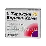 L ТИРОКСИН 75 БЕРЛИН ХЕМИ таблетки N100