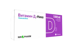 VITAMIN D3 NIKA tabletkalari 1000me N30