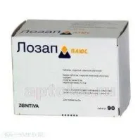 ЛОЗАП ПЛЮС 0,05+0,0125 таблетки N90