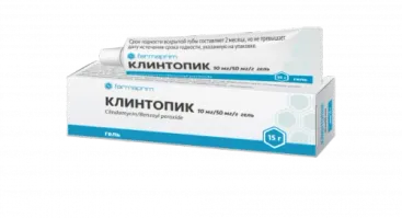 КЛИНТОПИК гель 10мг/50мг 15г