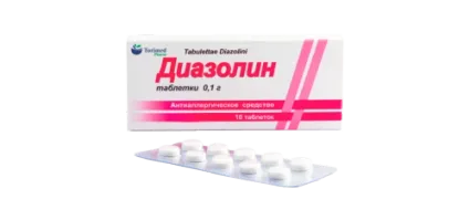 DIAZOLIN tabletkalari 0,1g N10